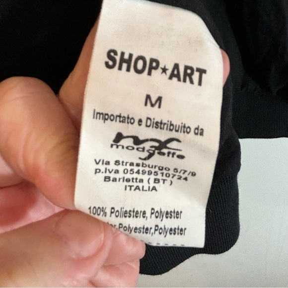 SHOP-ART Sz M Oversized Sequinned Zipper Lined Pockets Bomber Style Jacket - Picture 10 of 10